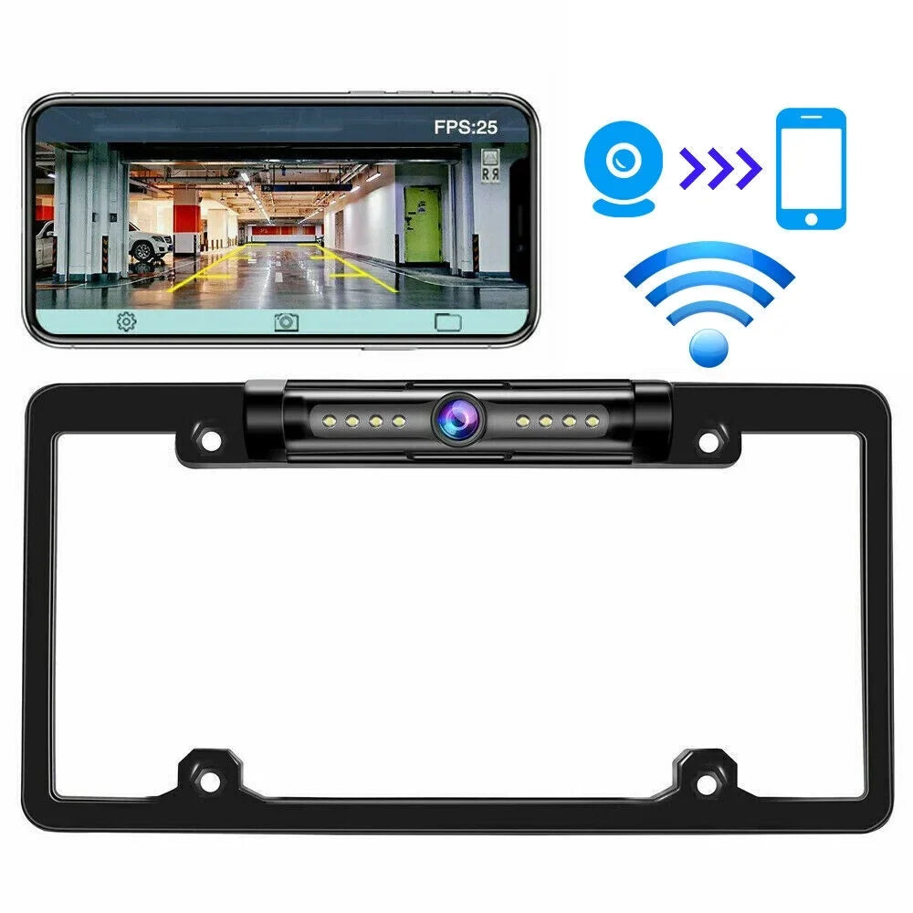 Waterproof Viewing Universal Cars Rear Wired for View American IP68 - - Camera Angle KingFurt Vision Cam Night Backup - 170°