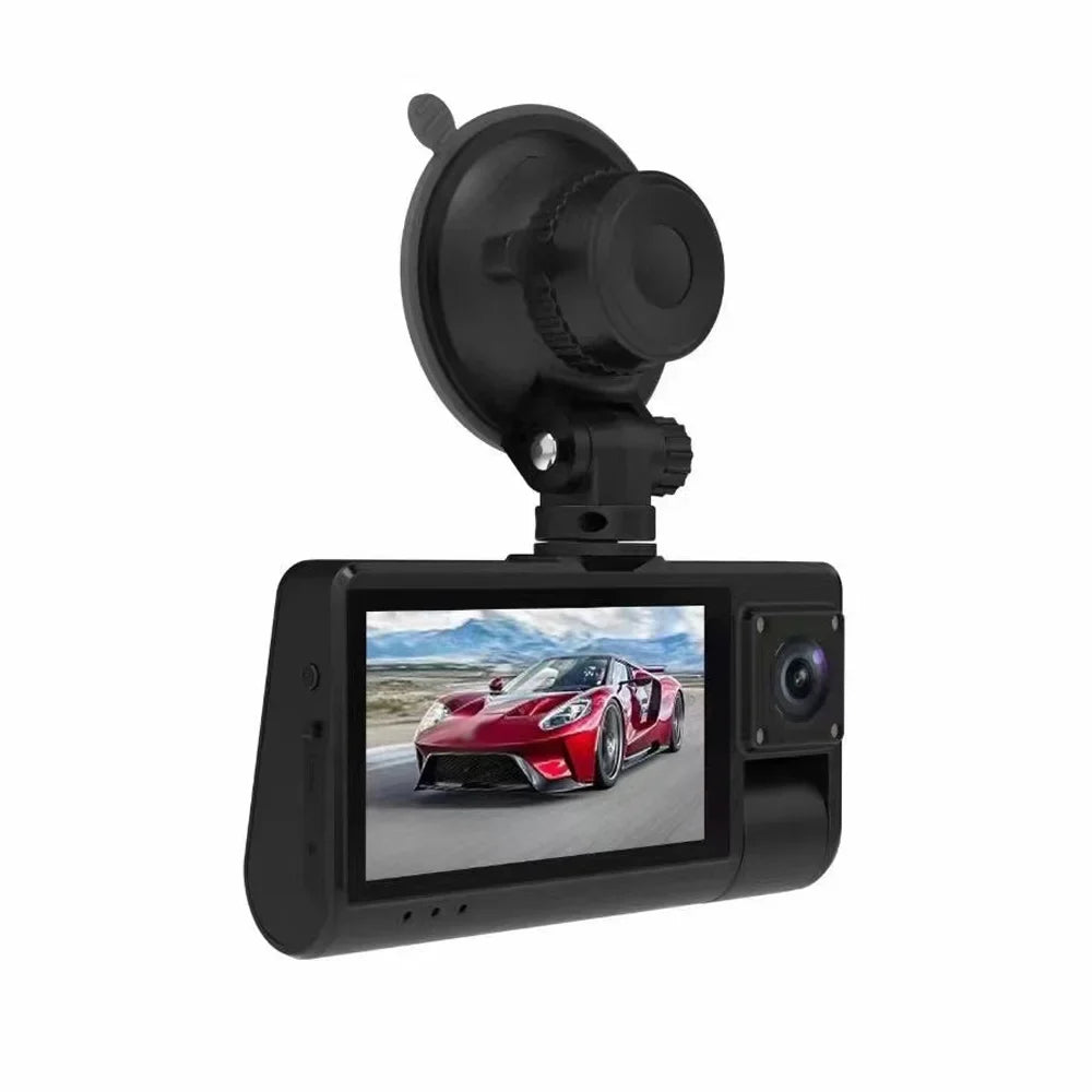 Recorder Clear with Recording, Driving - Wide Video Mirror Rearview WiFi Dash Cam Connectivity Angle Touch - 3-in-1 Screen Camera, Auto Safety