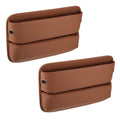 Organizer Filler Car 2pcs Seat Pocket Side Brown Box Car Gap Storage Seat Console Multi-function