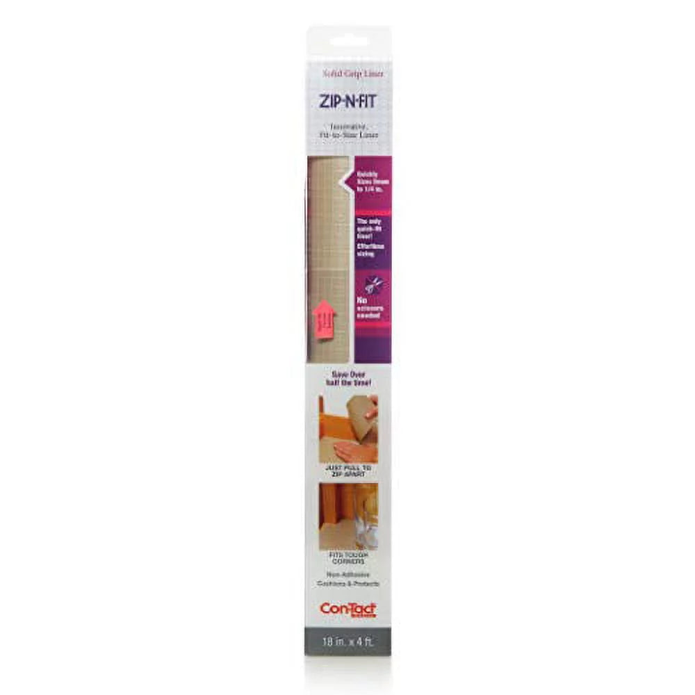 Kittrich Liner Shelf Zip-N-Fit Nonadhesive Corp Con-Tact