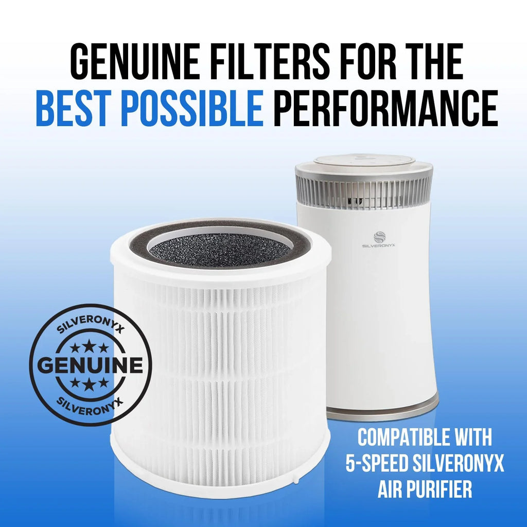 for atmospheric H13 Filter Purifier Dust, Filter HEPA Room, White True Large SilverOnyx - for Dander & Pet HEPA Filter Home, Smoke Filter Replacement Replacement Replacement Bedroom, - H13 (5-Speed), HEPA