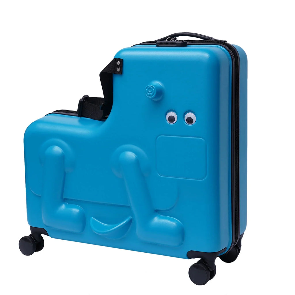 Years 4-12 Aged Wuzstar Universal Ride-on Kid's Suitcase transportable Waterproof 24" Luggage,ABS+PC Wheel Travel