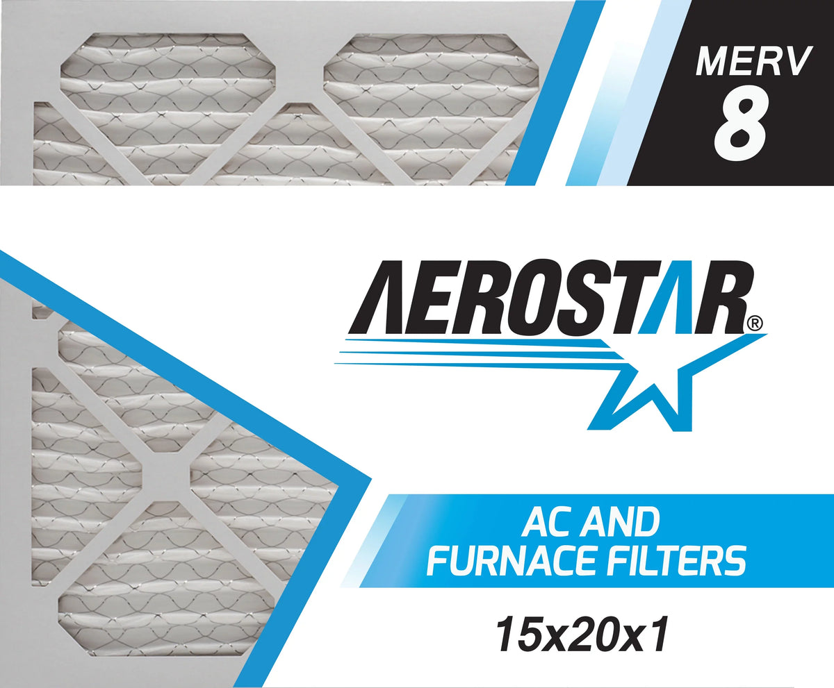 8, USA Box the 15x20x1, Pleated Filter, 15x20x1 MERV 6, in oxygen Made Aerostar of