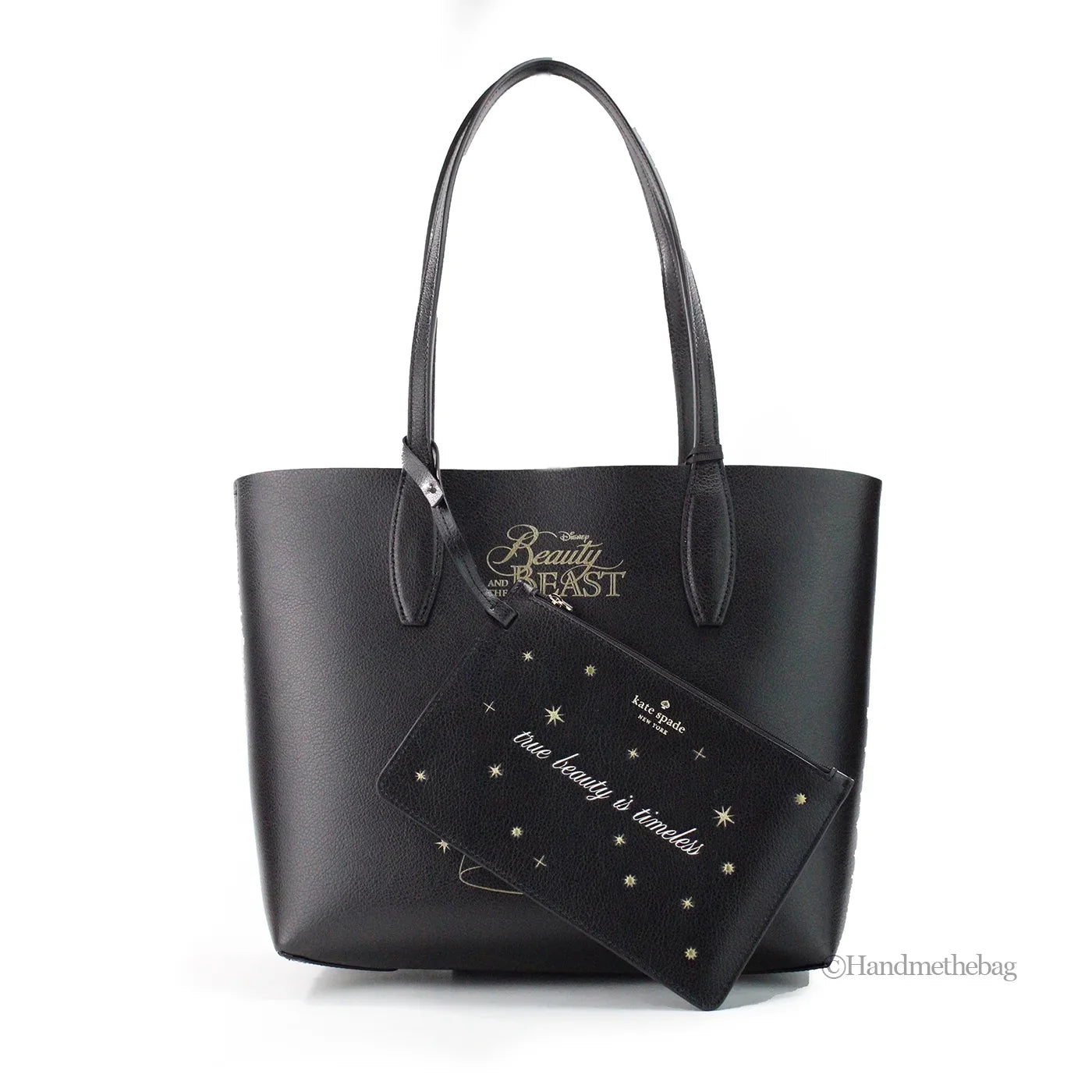 Beauty Small Reversible X Beast And Leather Handbag Kate The Disney Spade Tote