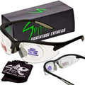Shooting Color Frame Black) Anti-Fog, Pick Full Glasses color: Frame Lens MAGSHOT (Lens Safety color: Magnifying Spits Eyewear & Clear 1.50