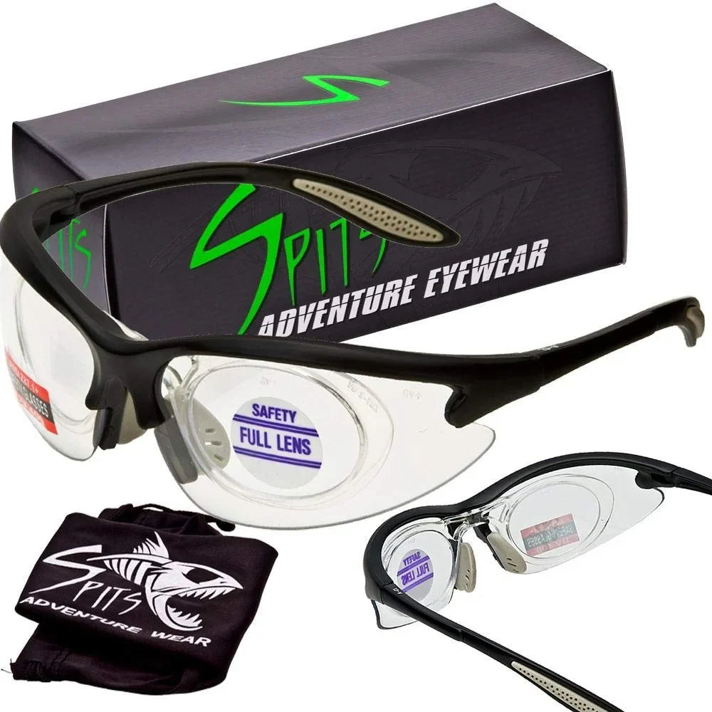 Shooting Color Frame Black) Anti-Fog, Pick Full Glasses color: Frame Lens MAGSHOT (Lens Safety color: Magnifying Spits Eyewear & Clear 1.50