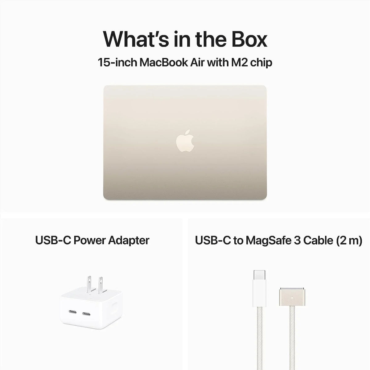 15.3" 10-core Computer Mid - GPU, 8-core 512GB with MQKV3LL/A CPU and 2023 Laptop Starlight MacBookAir M2