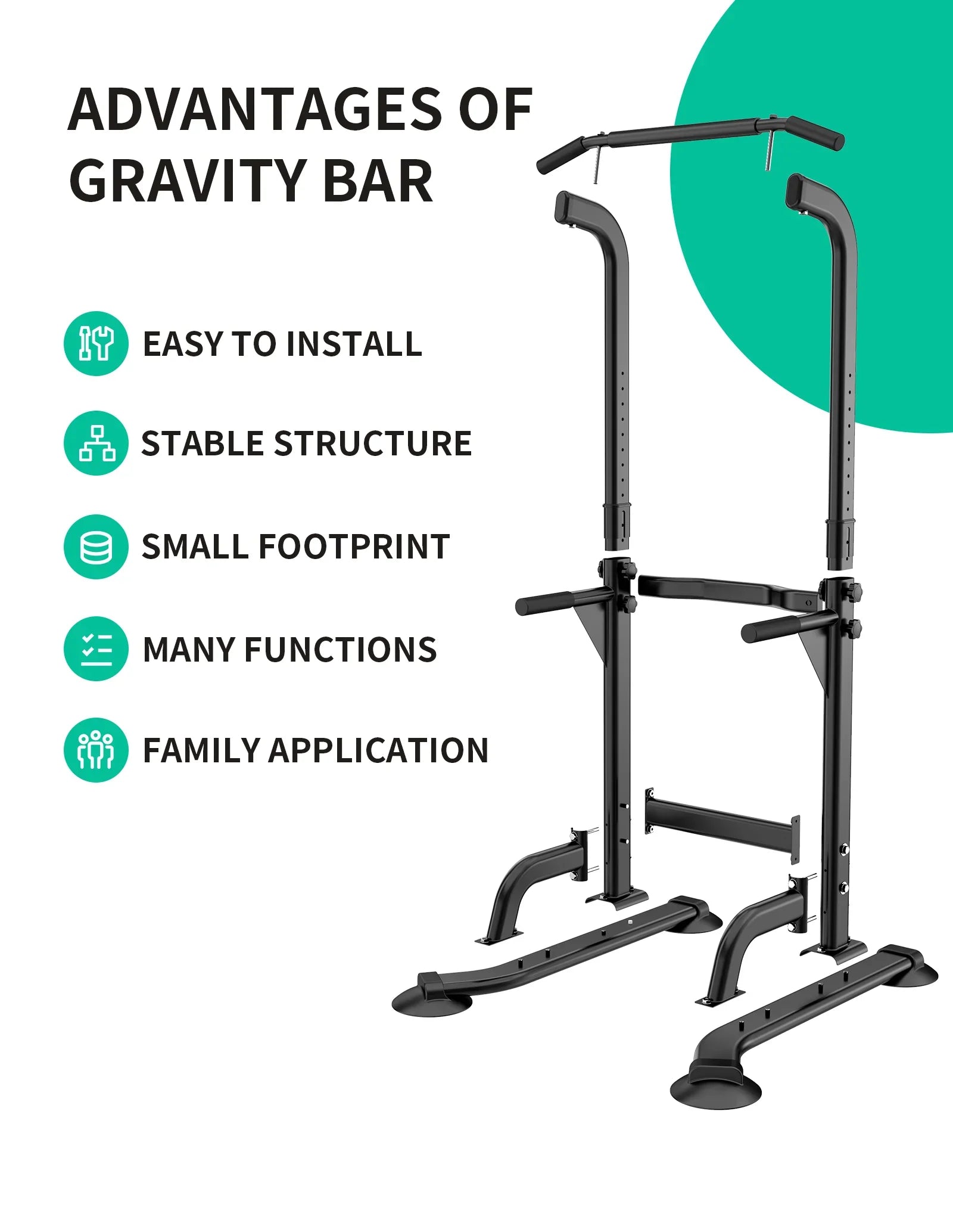 Tower Life Home Strength Bar Version,400LBS Your Training Equipment Station Workout Fitness Gym Station Up for Power Rebuild Newer Pull Dip