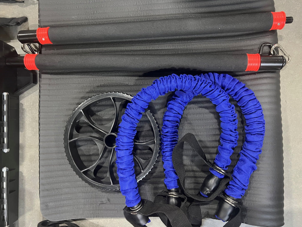 Black Home Push Lifepro Training Gym Open Box - Missing movable Accessories Board Up
