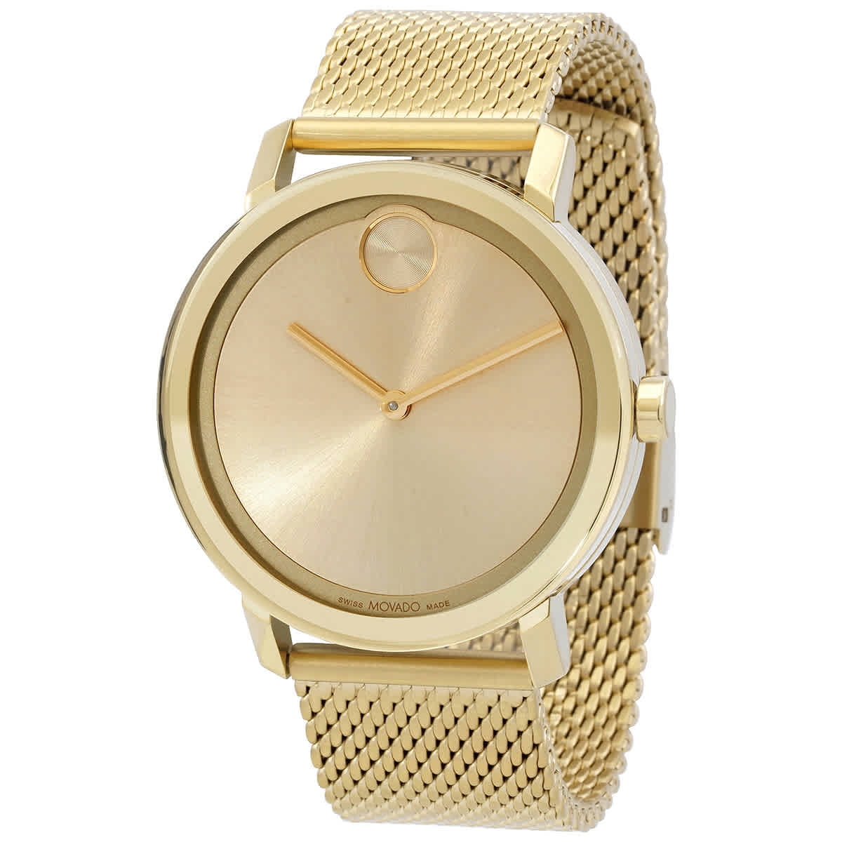 Quartz Watch Bold 3600791 Gold Evolution Movado Dial Men's