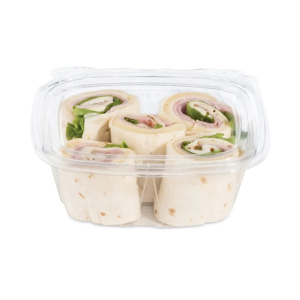 Containers, Lid, ClearPac x Flat Dart 4.9 SafeSeal Plastic, oz, Clear, 2 12 100/Bag, Bags/Carton Tamper-Resistant/Evident x 5.5, 2