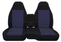 Ranger/Mazda B-Series T84-DesignCovers Fits 2004-2012 Truck Ford Split Console/Armrest Console:Black Cover:Opening Velour Seat & Covers(60/40 Center Bench)w Gray