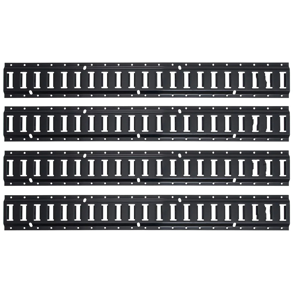 Tie Down E BENTISM 5-Feet Trailer Track Rails Track E Cargo 4PCs Rails Enclosed