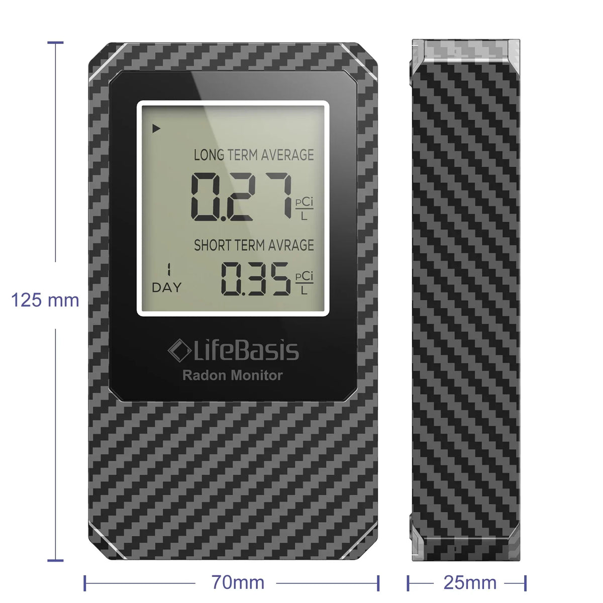 Digital Radon Battery Operated Detector Detector Home Radon Basis movable Life