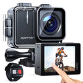 WiFi Ultra A100s Touchscreen Sports mAh 20MP APEMAN 1350 4K 40M Dual 50fps Batteries Action Camera HD