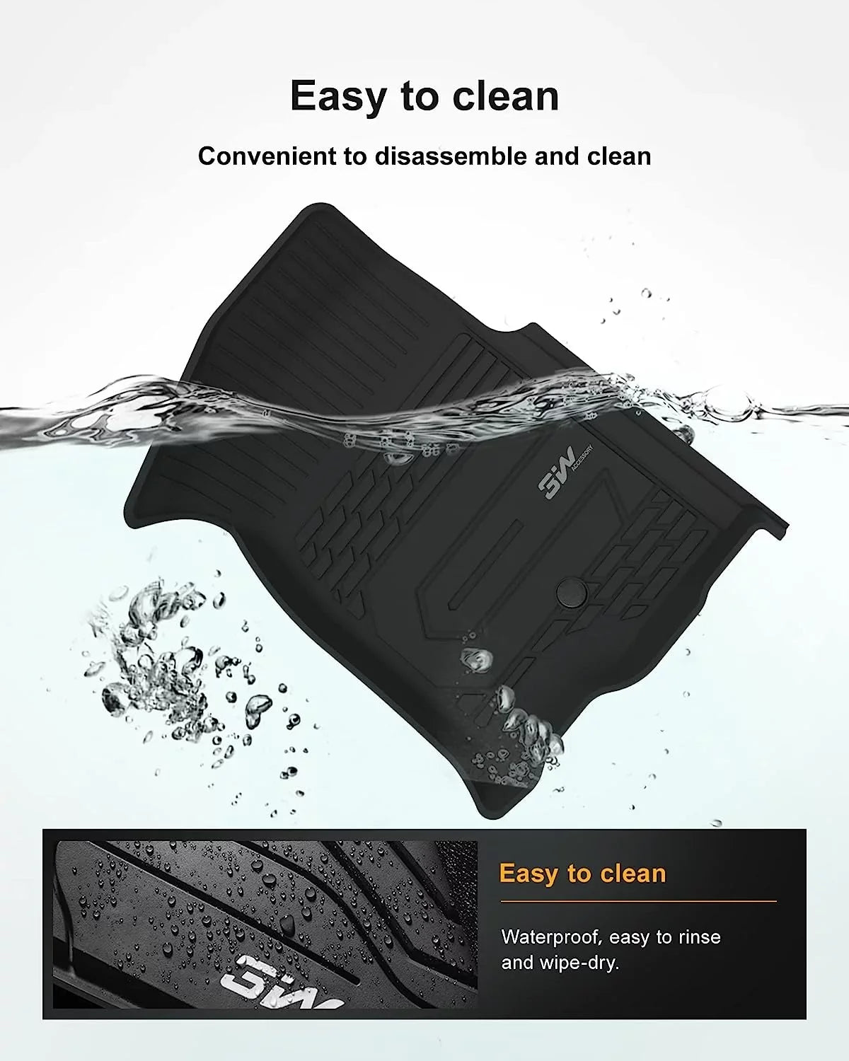 Floor Chevrolet 1500 3W HD/3500HD Carpeted &2020-2024 2500 Crew Sierra Silverado/GMC (Don't Fit with Cab & Factory For for 2019-2023 Sierra Storage Chevrolet Silverado/GMC Double Mats Cab),