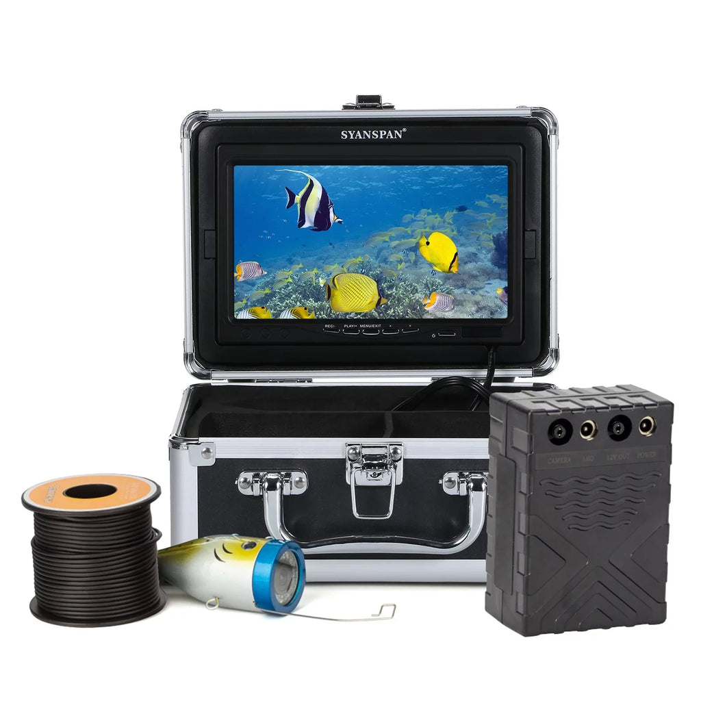 QAHM 12L-EDS Carevas 15M/30M/50M Fish LCD Underwater Cable Camera Display 7Inch/9Inch IP68 Boat 7Inch/9Inch LCD BUZHI 15M/30M/50M 15M/30M/50M camera,Sea Lake Display Display Cable Ice Fish Boat Lake