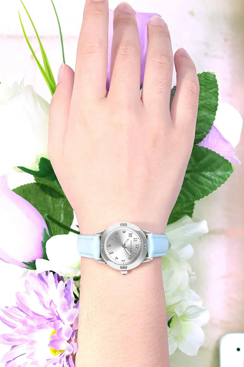 Watches Ladies Ages Watches Japanese Fashion Leather Movement 11-15 for Students Ladies Casual Watches Watches Girls Watch Simple for Girls Gift for TUOTISI Women Band