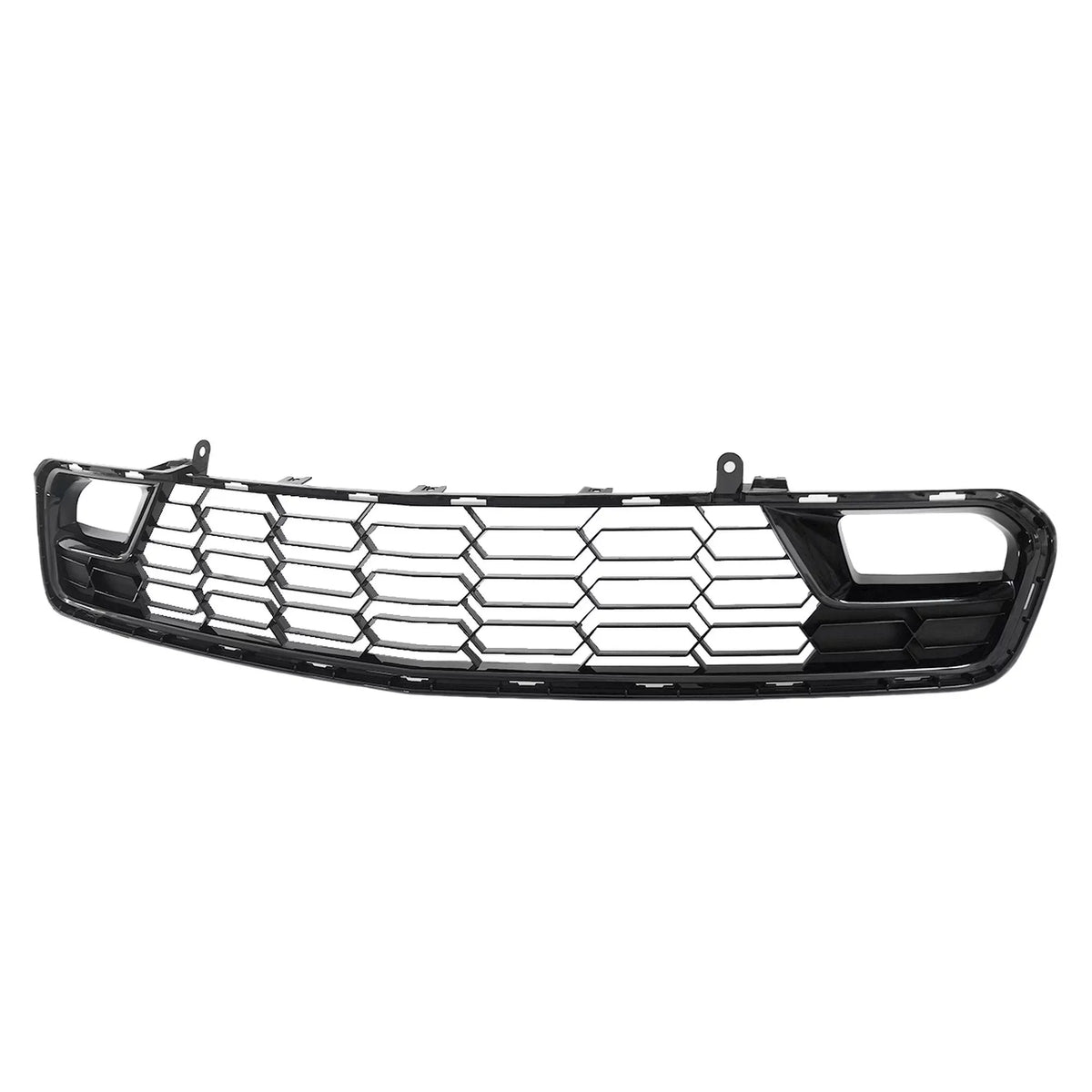 For W/O C7 Front Chevrolet Bumper Grille 14-19 Black Corvette Lower Camera Gloss