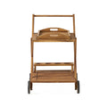 GDF Acacia Kenilworth Cart, Indoor/Outdoor Tiered Studio Bar 2 Wood Natural