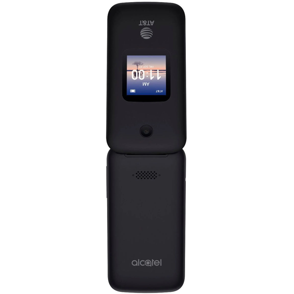 SmartFlip - AT&T Black Phone 4GB, Prepaid Alcatel,