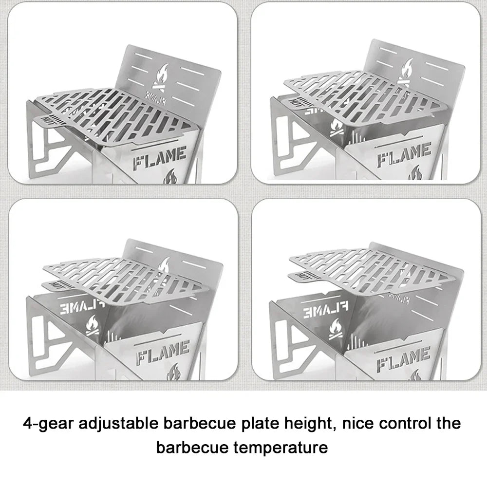 Furnace, Cooking for Steel Stove Nebublu Picnic Camping transportable BBQ Stainless