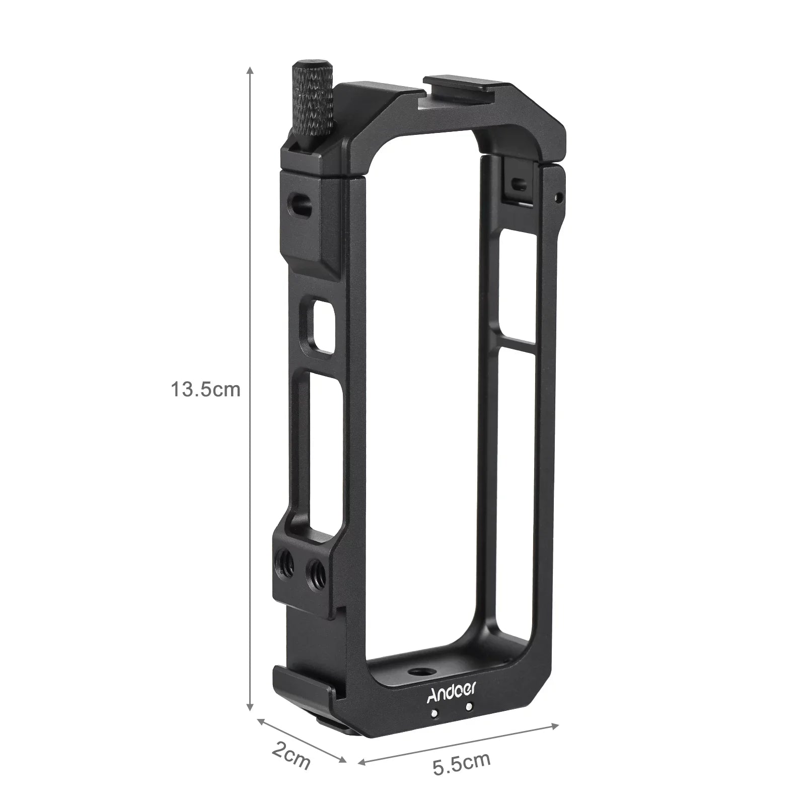 Alloy Accessories, Aluminum Suitable Vlog Andoer Cage Frame, Metal Shoe - Cold Insta360 Dual X3 Features Panoramic for Camera Video Mounts, Protective