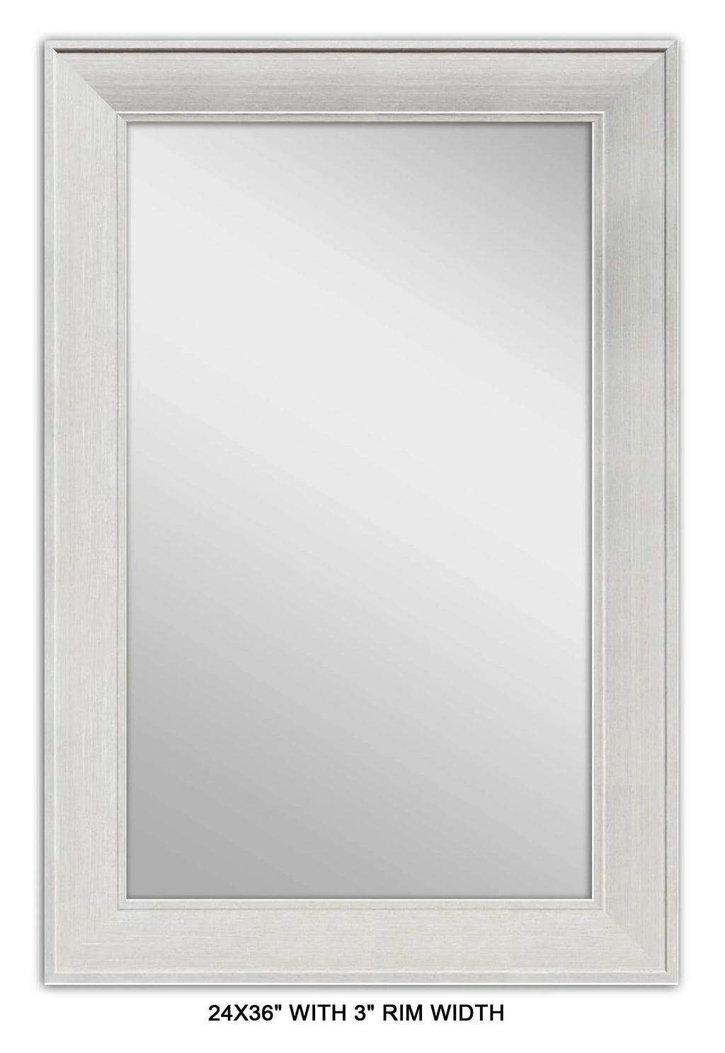 Grey 36" Homes Better Rectangle Mirror, MDF Garden Wall 24" x Modern &