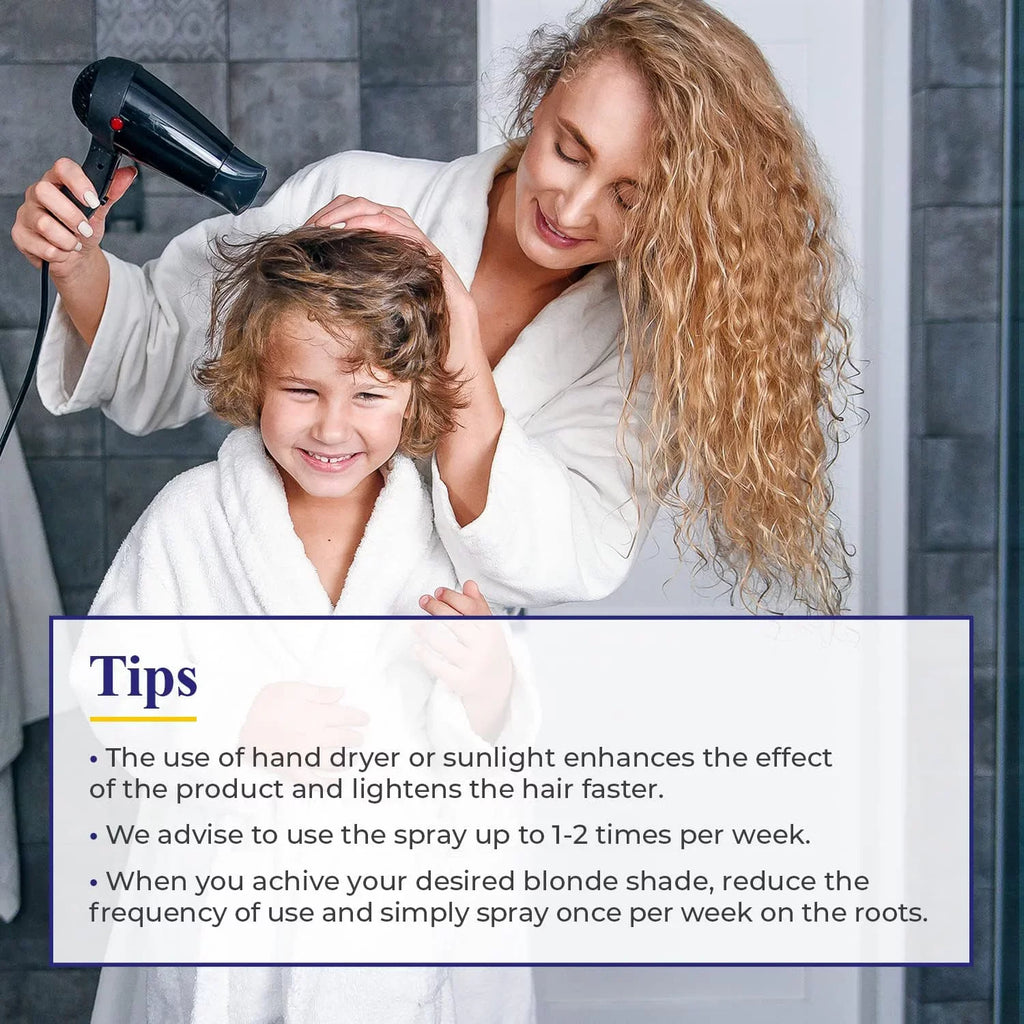 hair Lighten Sun For Intea – Bleach/Ammonia Premium spray Hair Naturally Chamomile – Hair spray Camomila No blonde for Kids– hair Lightening Spray Formula for Hair lightener – Lightener Child-Friendly
