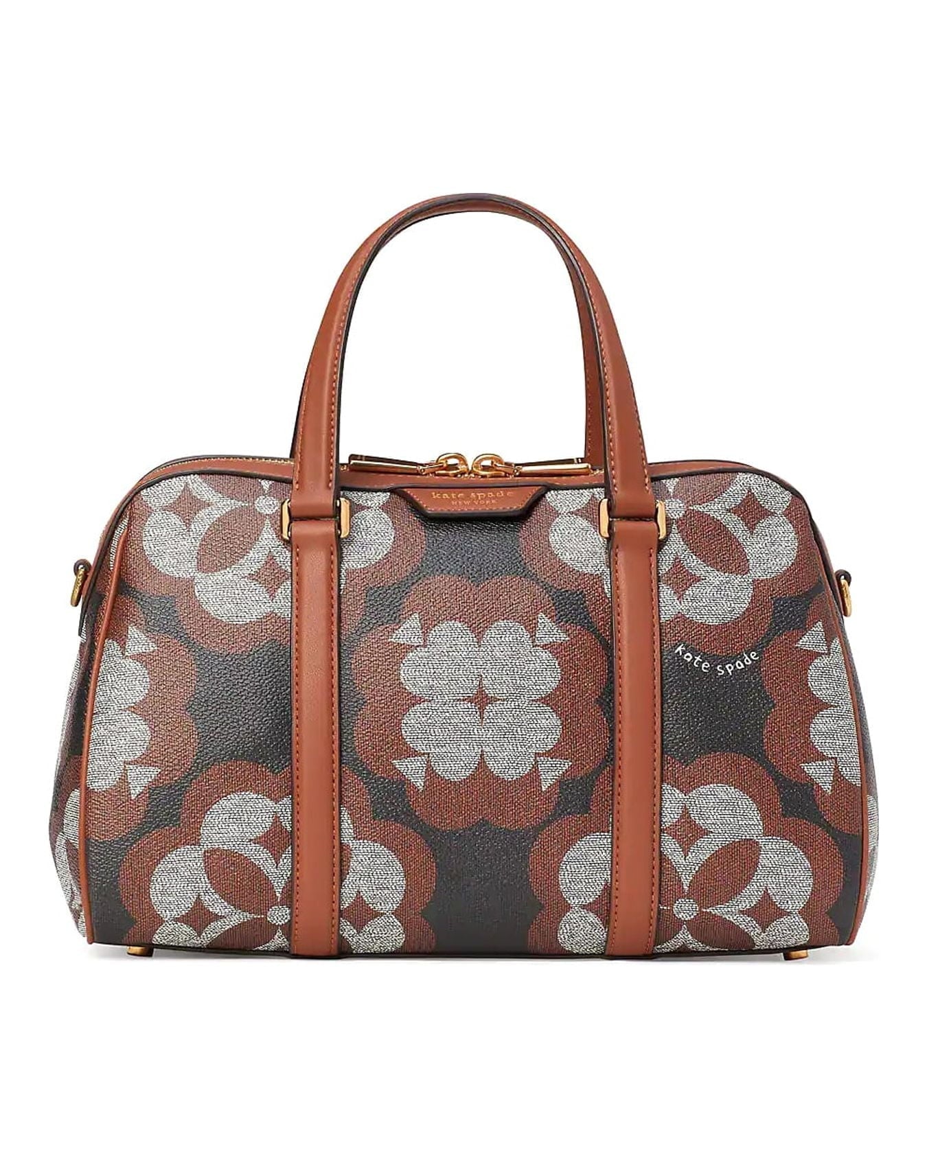 Monogram Spade Flower Satchel Eleanor Medium
