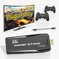 Wireless Games HD TV,Nostalgia Emulator S2 Retro Game Video 12000+ and Console Retro Stick Gamepads(64G) Classic 4K Port,2 Play Support Emulators,Plug for Stick Games,9 - Preloaded