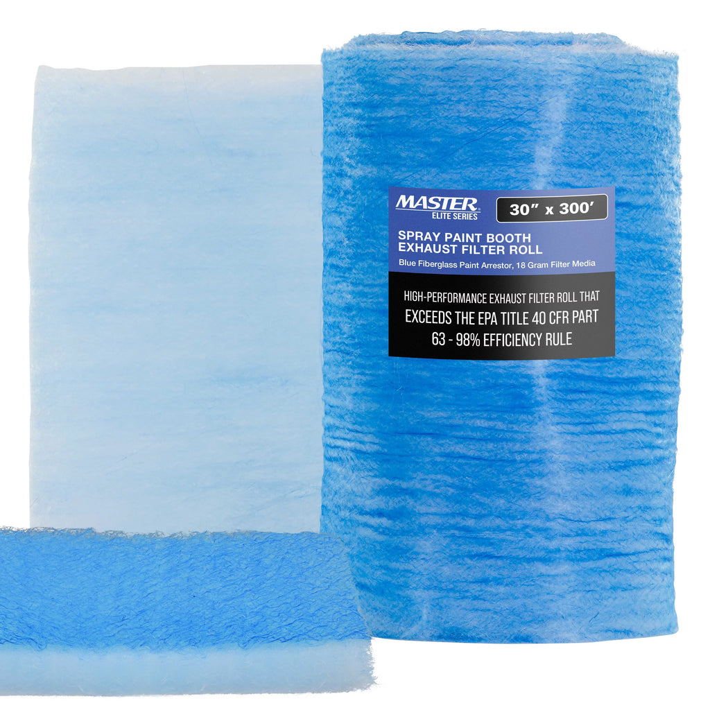 Traps - Autobody Premium Paint Particles - Spray Master space Filter x Arrestor Exhaust Captures Elite Auto Refinish 300' Fiberglass Paint 30" Paint Overspray Gram 18 Booths Roll, in Heavy-Duty
