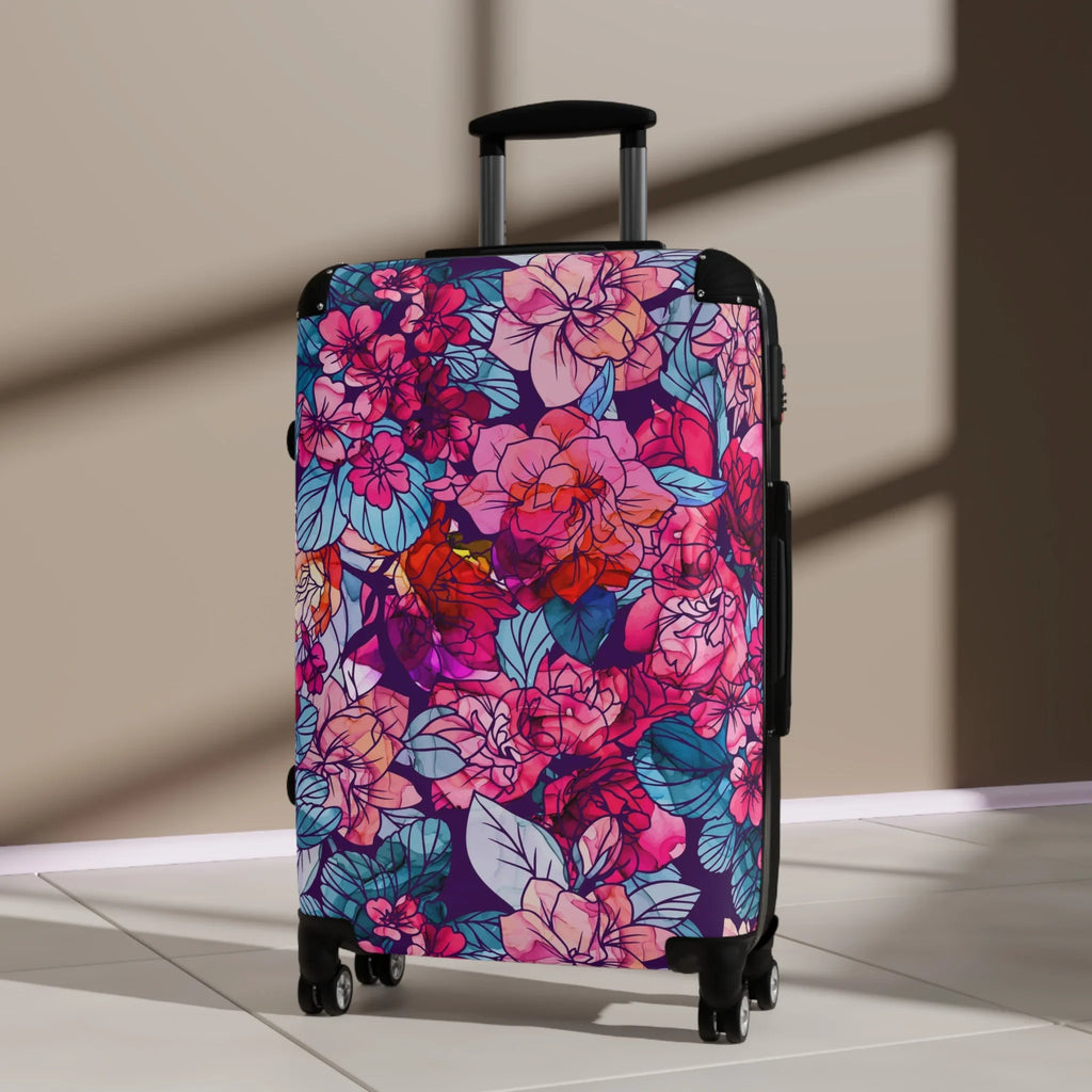 | Floral Suitcase White | Red, Bloomwave Navy, | Hardshell Pink,