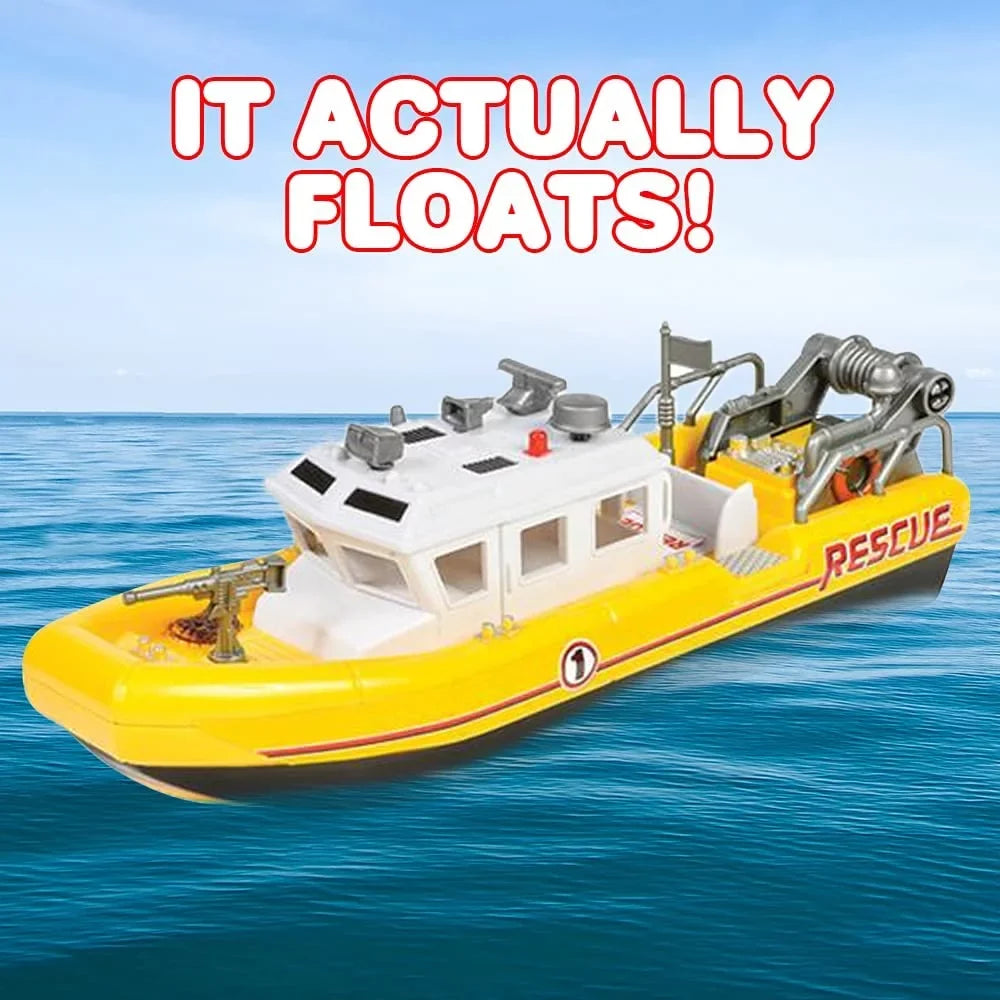 Kids, Vessel, Gift Bathtub for for ArtCreativity Toy Water, Rescue Great Girls, Battery-Operated Birthday Boys in and Floats Ship for Floating Aquatic Toy Pool and Children
