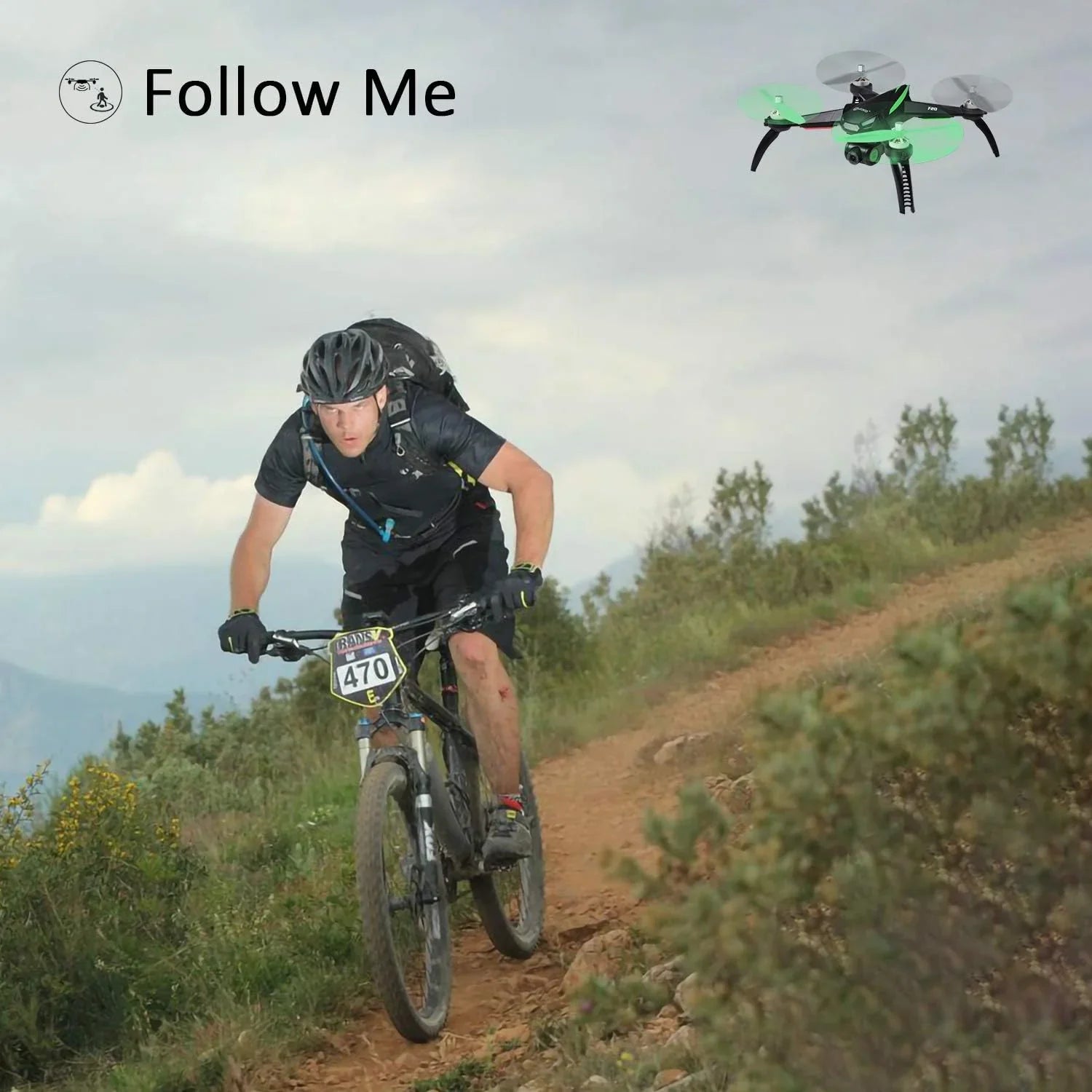 '- Drone Quadcopter Open BLACK/GREEN F20 App Box Remote RC Controlled Contixo