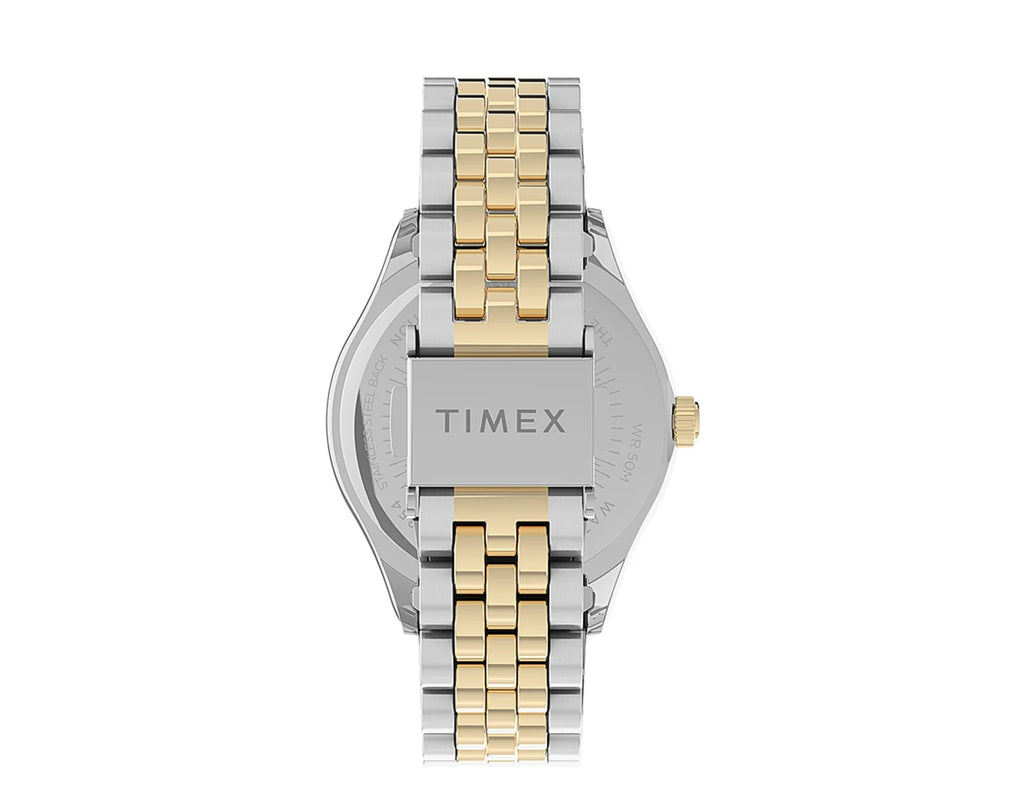 Crystals Women's Watch 34mm Timex Waterbury Bracelet with Steel Stainless Swarovski� Legacy