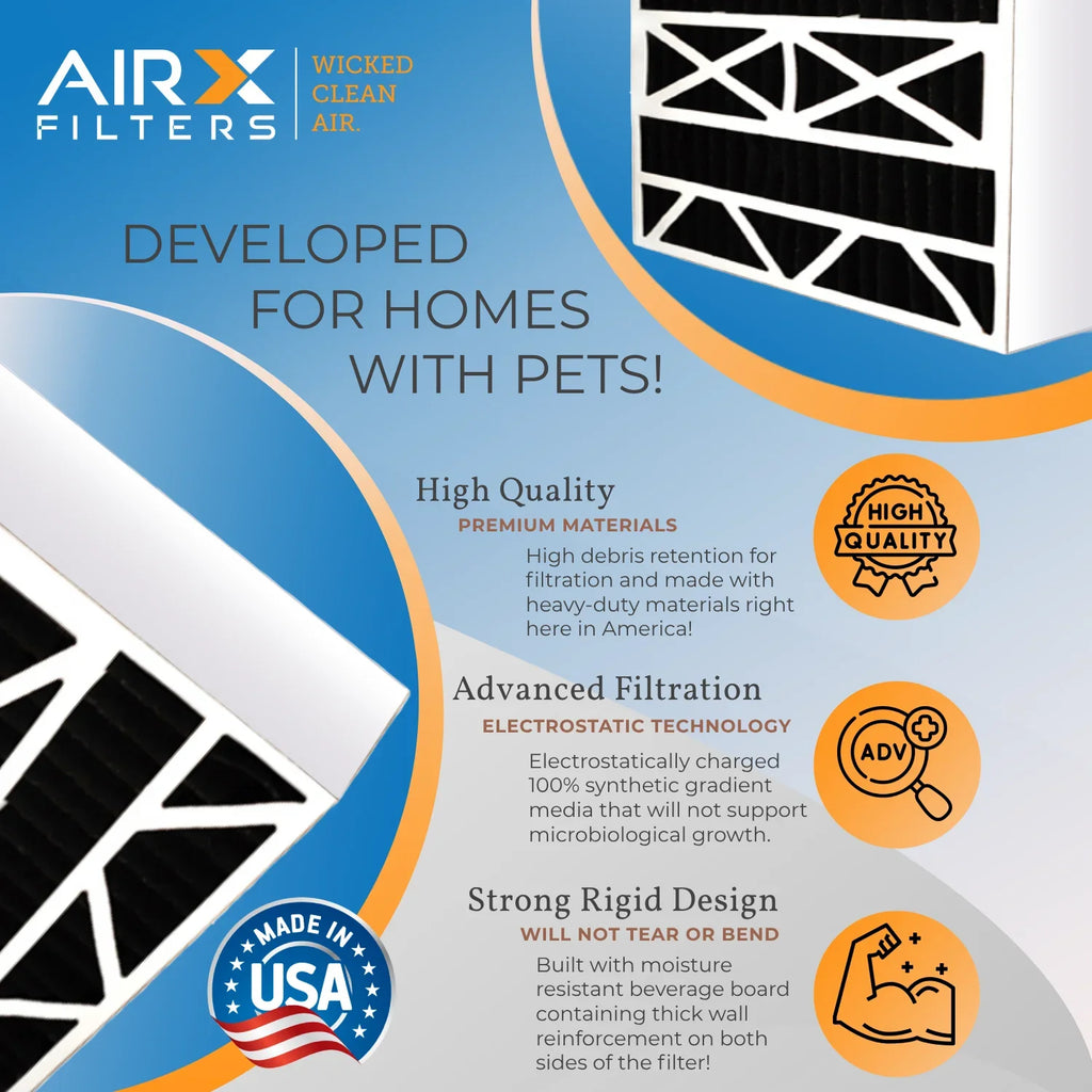 2 FILTERS MPR Filter 700 Comparable Compatible Odor with FPR by to Eliminator 20x25x6 Carbon AIRX AIR. Aprilaire Pack 8 & CLEAN atmospheric MERV Filter 201 5 WICKED