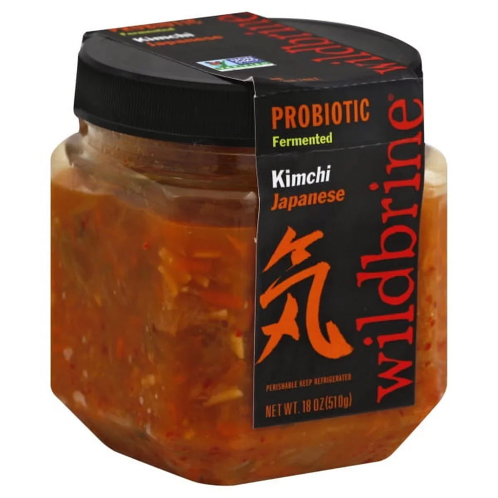 Ounce case. 18 -- Miso 6 Kimchi, per Wildbrine Horseradish