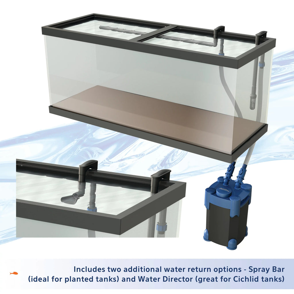 Gallons Aquarium Filter Aqueon Canister Up QuietFlow 75 to