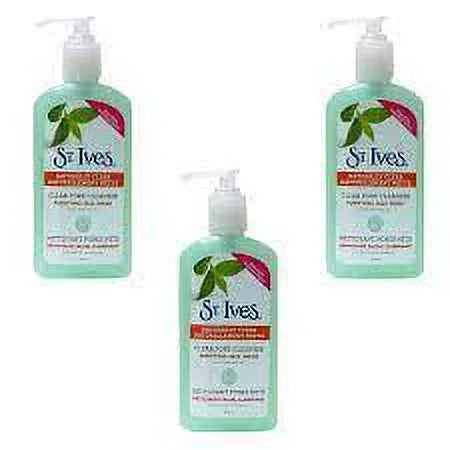 of With Ives Tea 3 Tree Purifying Pore Oil(200ml) pack ST. Clear Face Cleanser Wash