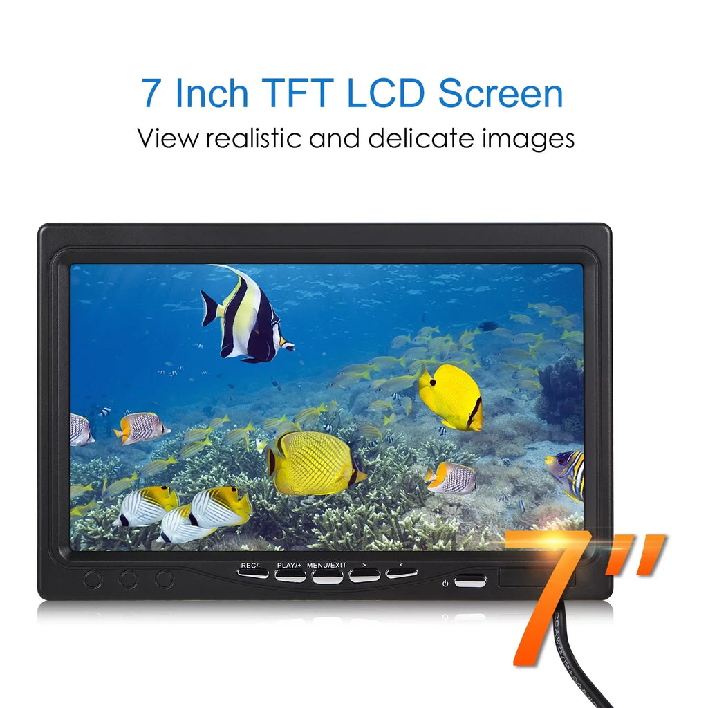 QAHM 12L-EDS Carevas 15M/30M/50M Fish LCD Underwater Cable Camera Display 7Inch/9Inch IP68 Boat 7Inch/9Inch LCD BUZHI 15M/30M/50M 15M/30M/50M camera,Sea Lake Display Display Cable Ice Fish Boat Lake