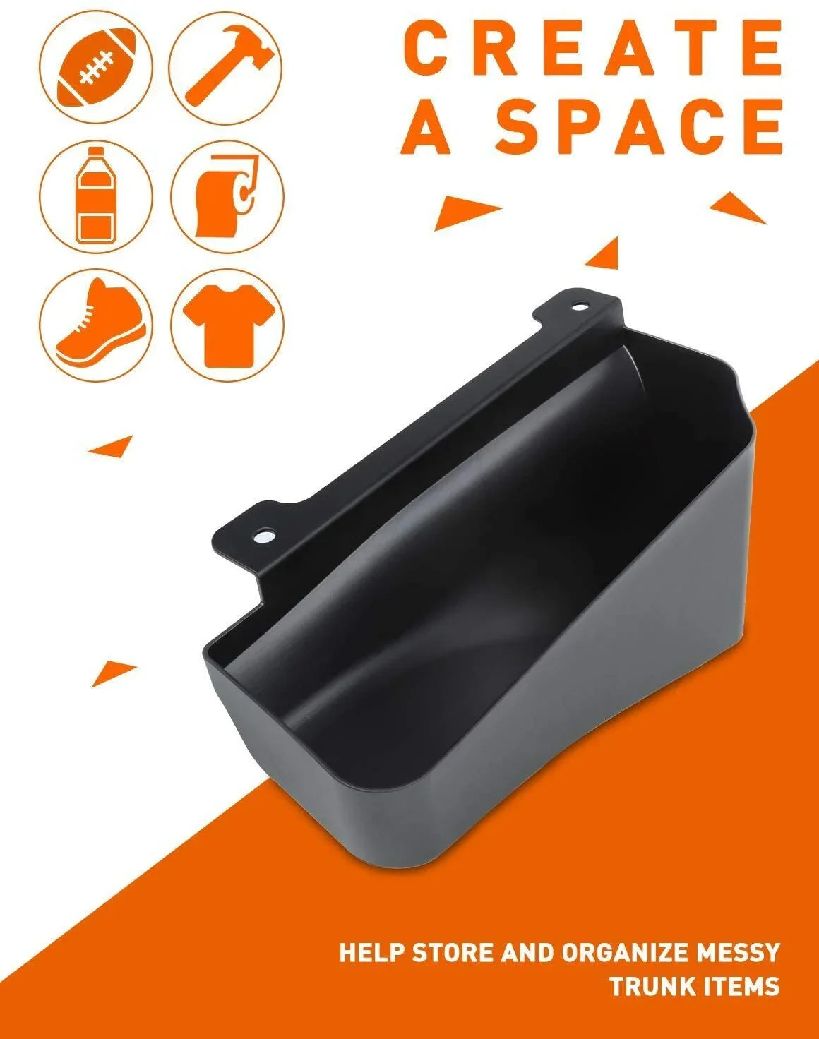 Trunk Rear Storage Tray Wheel Box Teledu Well Bin Organizer