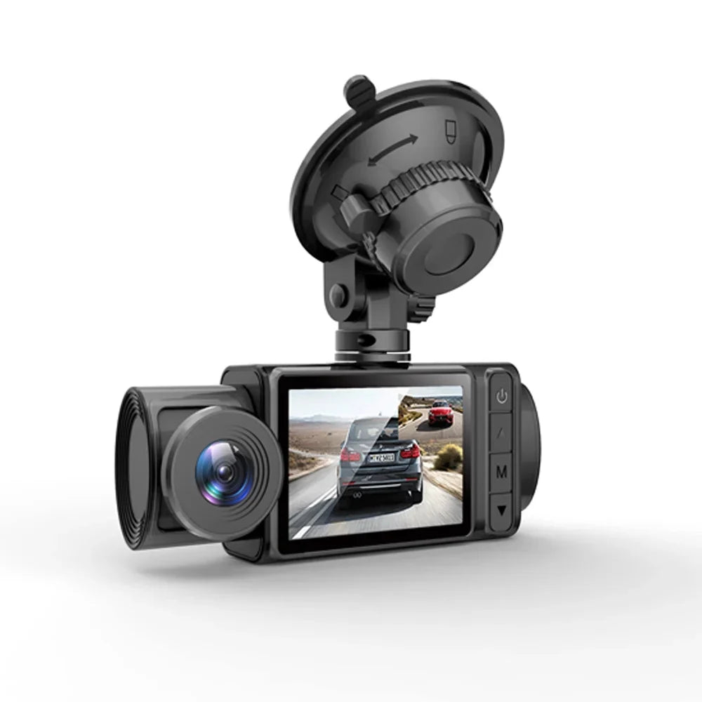 with Multi-Language with Car 2in Mirror Reliable Recorder Enhance Safety 3-Camera - Rearview Cam Video Driving Clear Auto Recording Dash - Car