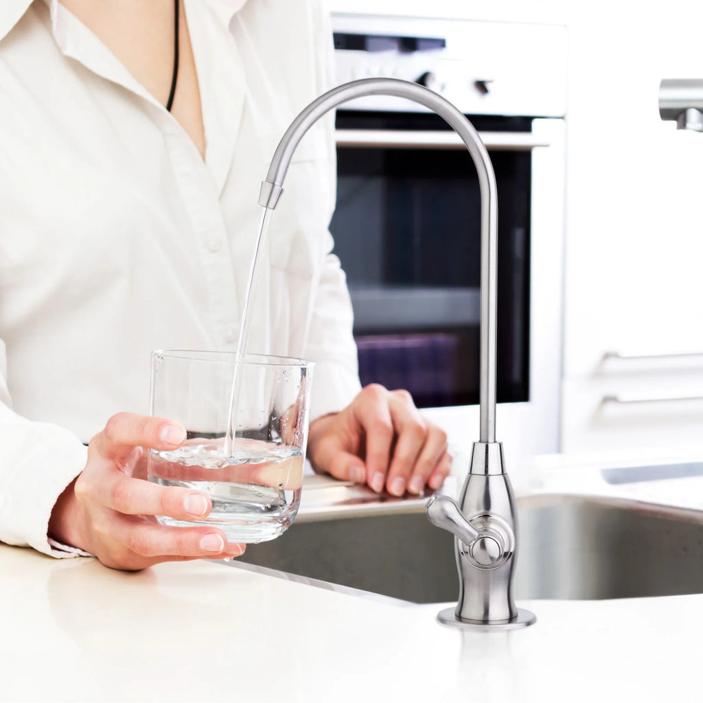 Bar High Wine Reverse Sink RO Drinking Water, Contemporary iSpring Heavy Osmosis, GK1-AW Faucet, Kitchen Duty Spout Antique