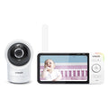 Panoramic Monitor Pan Baby Tilt with Smart and 1080p 5-inch Definition 360-Degree Display HD VTech WiFi and Camera, RM5864HD, Viewing High White Video