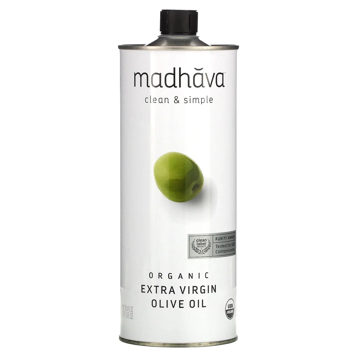 33.8 oz Natural Madhava Olive Sweeteners fl Oil, Virgin Extra Organic