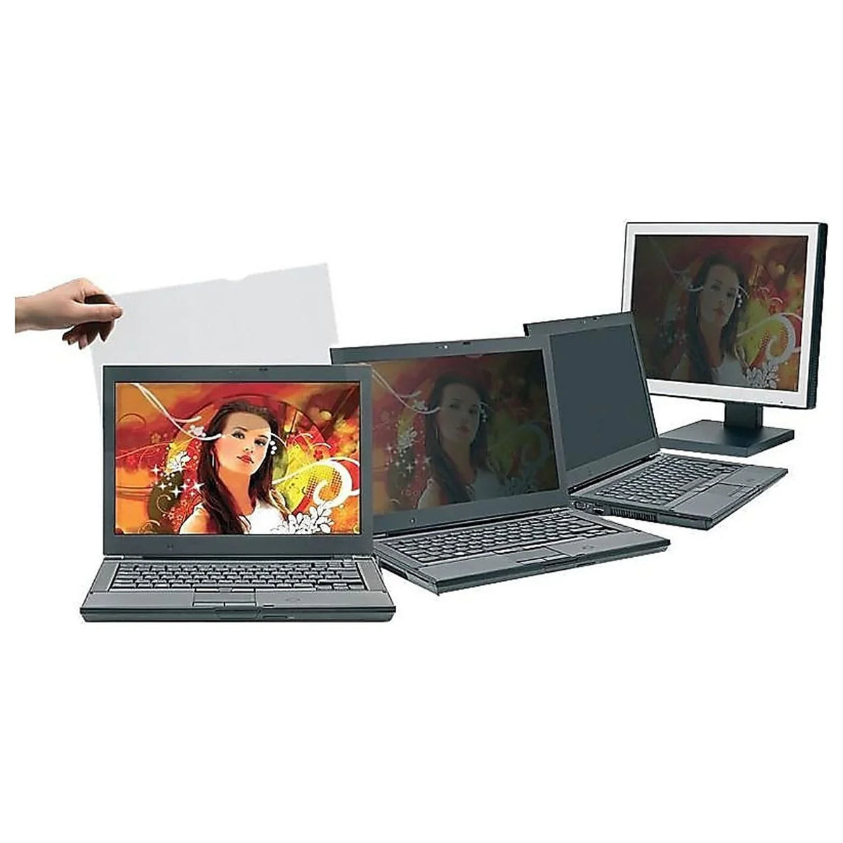 22.0" Filters Desktop Frameless V7 Monitors Privacy Widescreen for