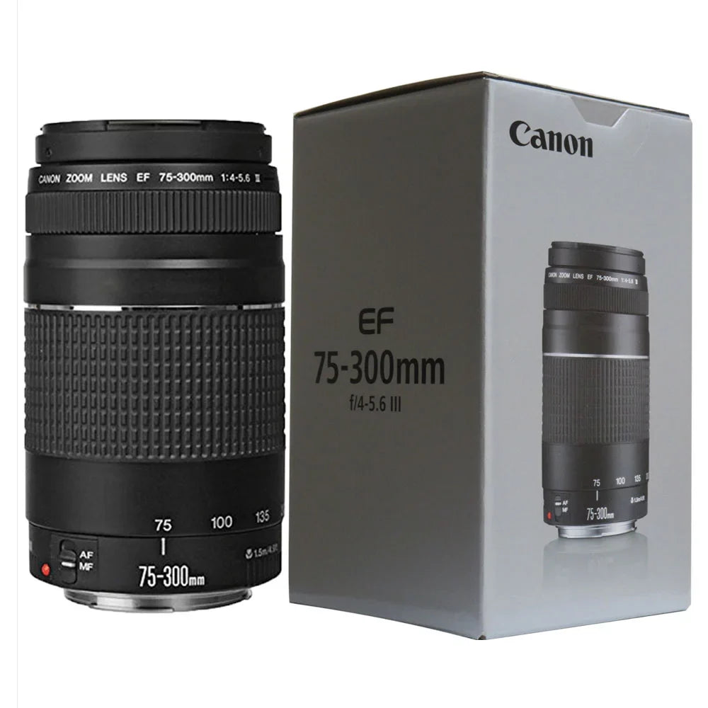 Holder + 75-300mm III Cap f/4.0-5.6 58mm Canon Pen EF + Lens Filter + Lens UV