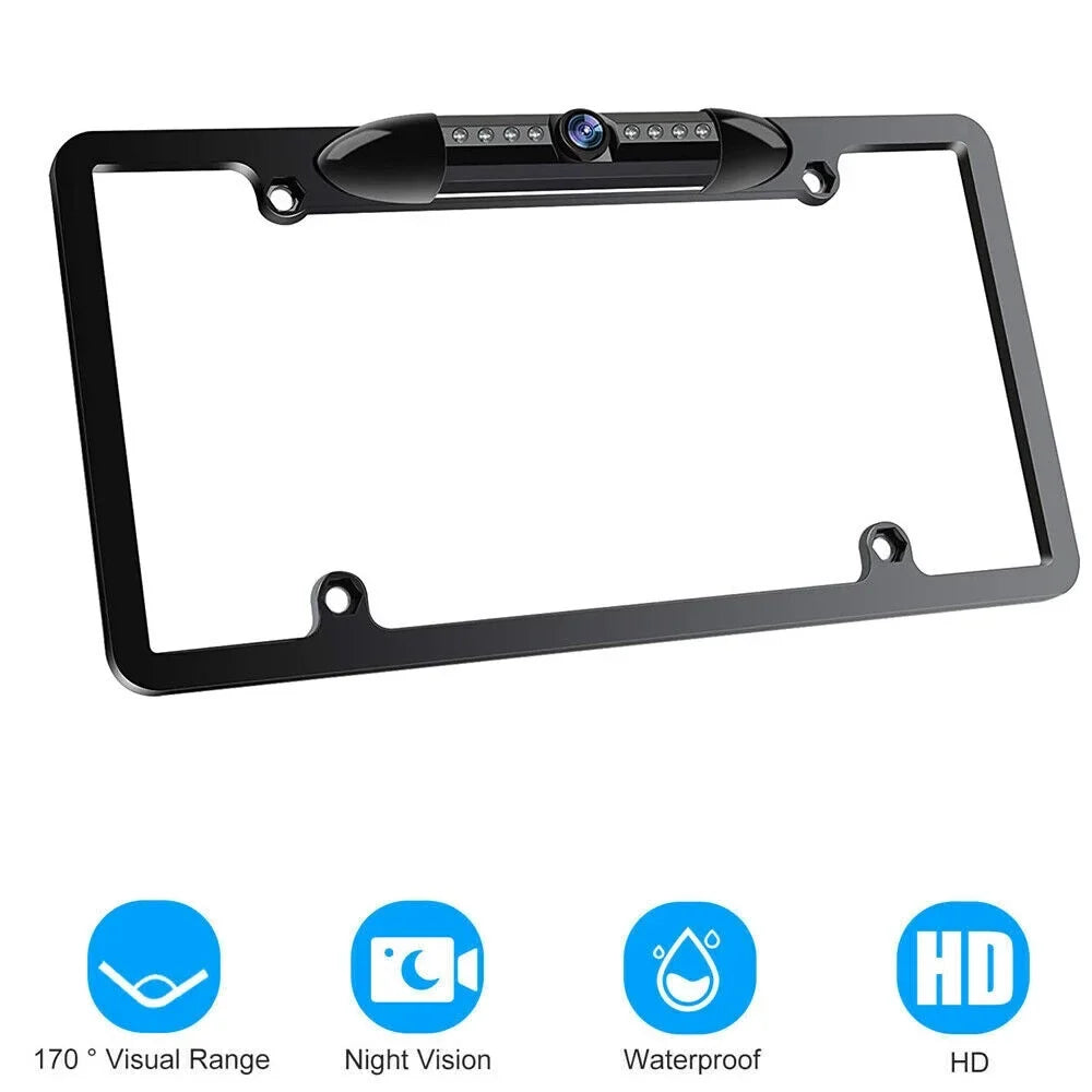 Waterproof Viewing Universal Cars Rear Wired for View American IP68 - - Camera Angle KingFurt Vision Cam Night Backup - 170°