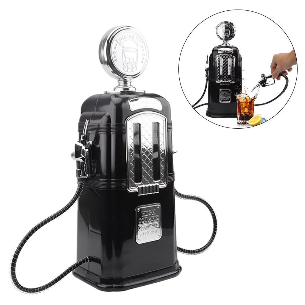 Dual Gas Dispenser Station Pump Gas Dispenser Black Vodka Beverage
